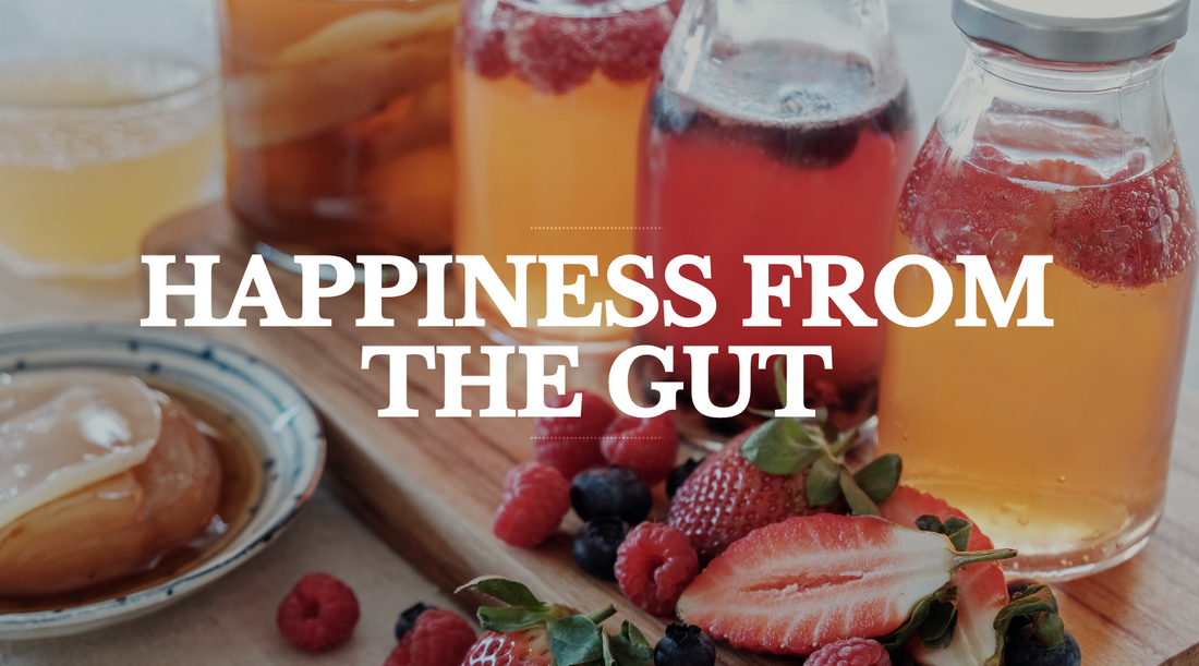 Happiness starts from the Gut