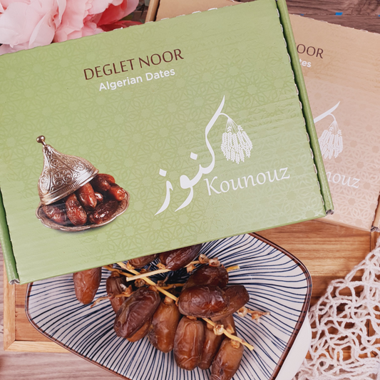 Premium Deglet Nour Dates, 500gm, Algeria