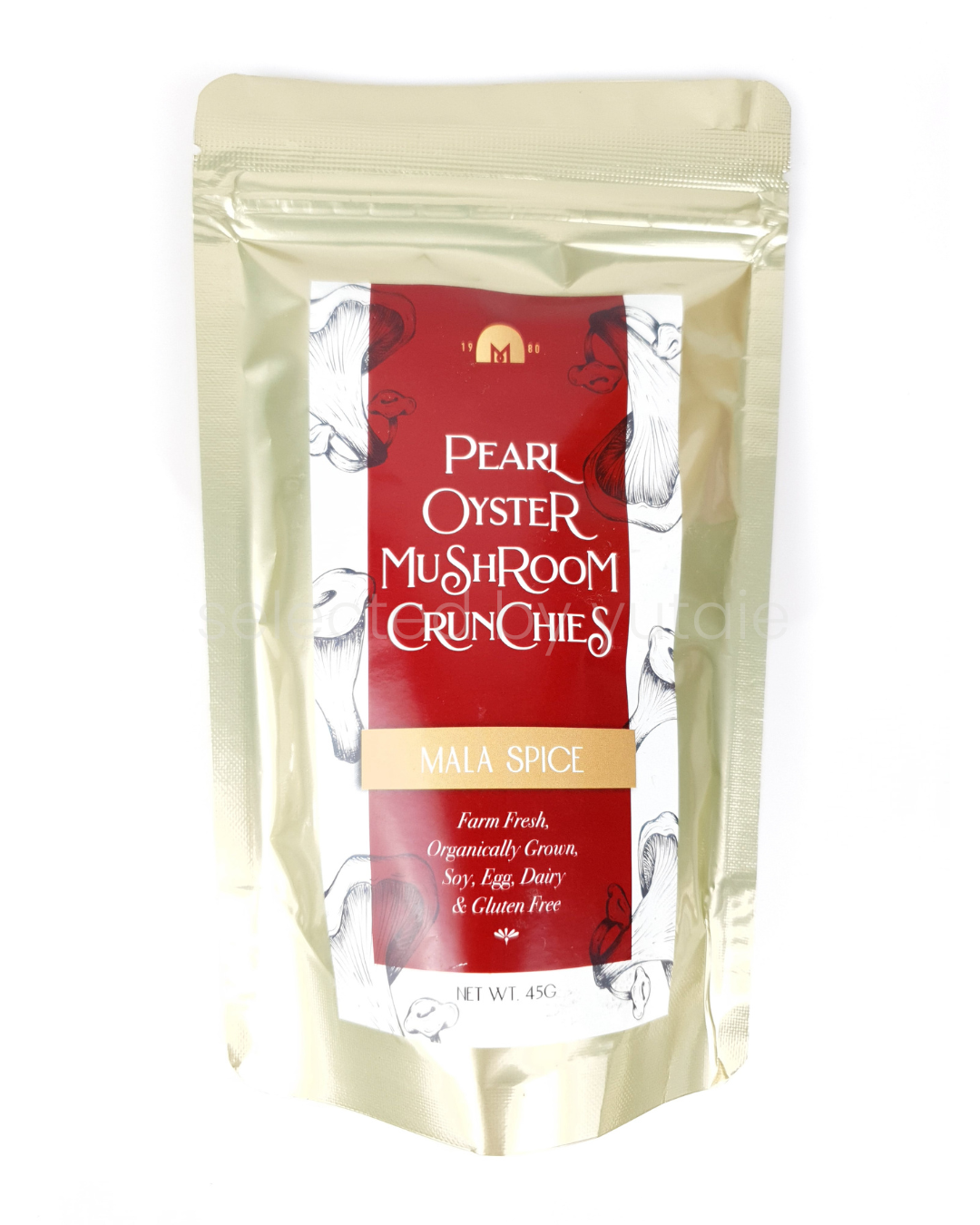 Pearl Oyster Mushroom Crunchies, 45gm, Taiwan