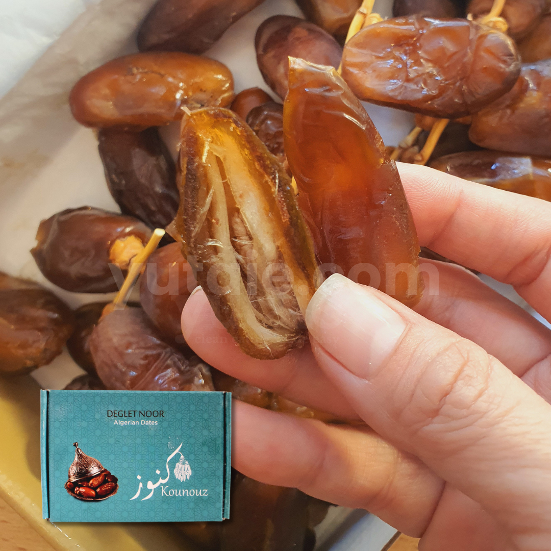 Premium Deglet Nour Dates, 500gm, Algeria